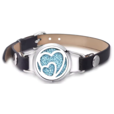 "Herzen“ Lederriemen Aromatherapie-Armband