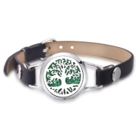 "Baum des Lebens“ Lederriemen Aromatherapie-Armband "Baum des Lebens“ Lederriemen Aromatherapie-Armband